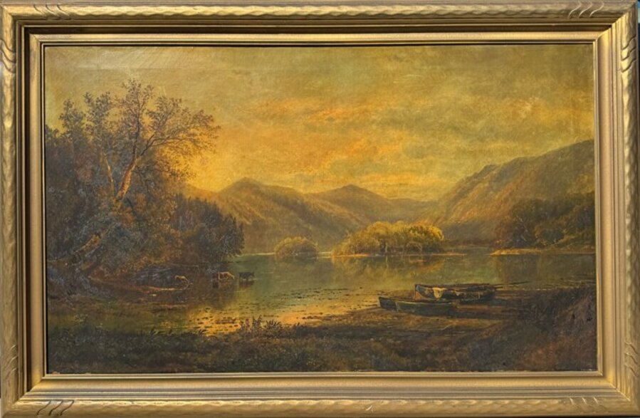 Lake with Boats