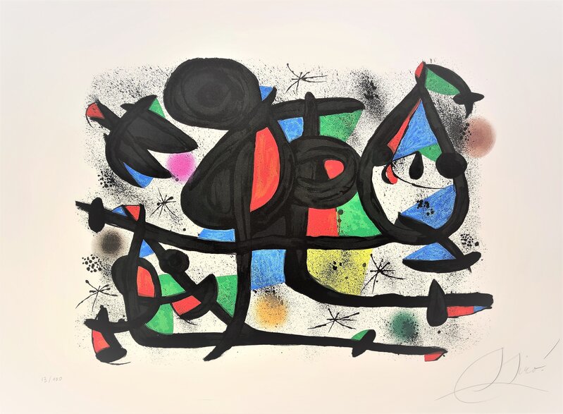 Joan Miró, ‘La Luge des amants’, 1981, Print, Lithograph, Proyecto H / Galería Hispánica