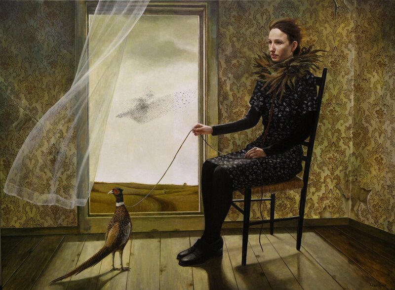 Andrea Kowch, ‘Pheasant Keeper - 1st Limited Edition Framed Hand Signed Print’, 2020, Print, Limited Edition Signed Print, RJD Gallery