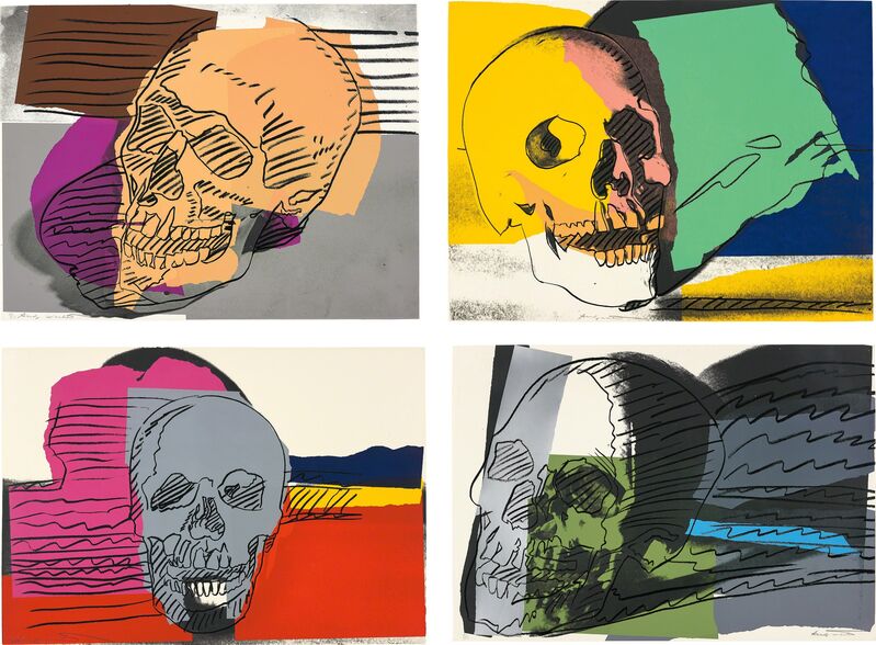 Andy Warhol, ‘Skulls’, 1976, Print, The complete set of four screenprints in colours, on Strathmore Bristol paper, the full sheets., Phillips
