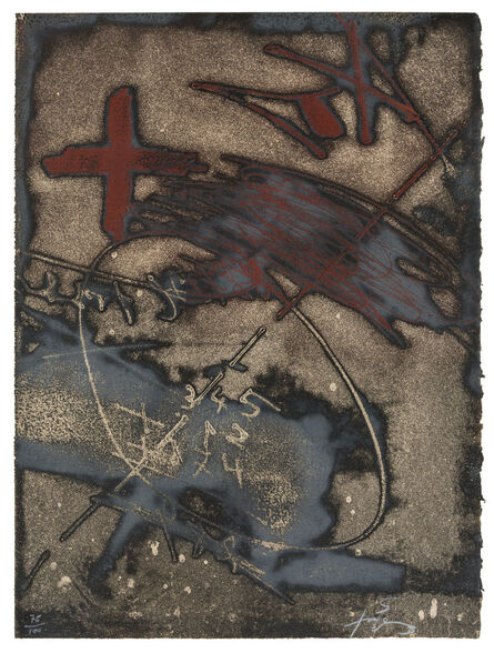 Antoni Tàpies, ‘Paroles peintes V’, 1975