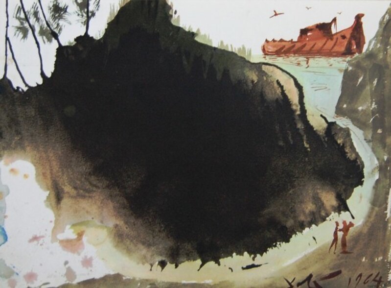 Salvador Dalí, ‘Biblia Sacra: Aquae Diluvii Super Terram (Flood Waters Over The Earth) 1-9’, 1967, Print, Original color lithograph on heavy rag paper, Baterbys