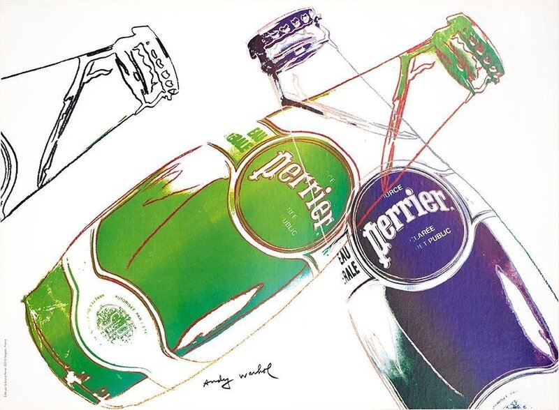 Andy Warhol, ‘Perrier’, 1983, Reproduction, Offset lithographic poster, EHC Fine Art