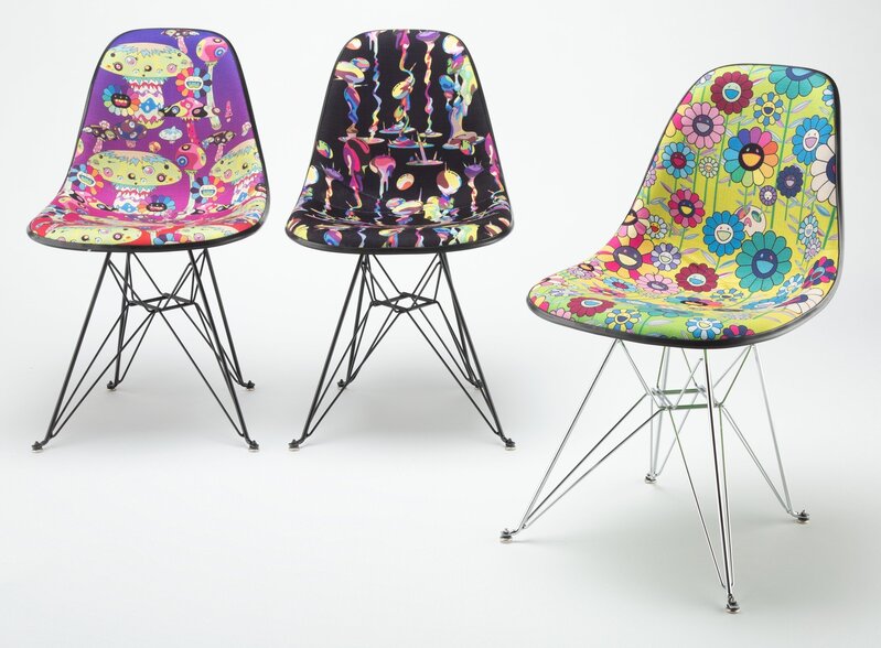 Takashi Murakami, ‘Takashi Murakami Modernica Chair, set of three’, 2019, Design/Decorative Art, Fiberglass, Heritage Auctions