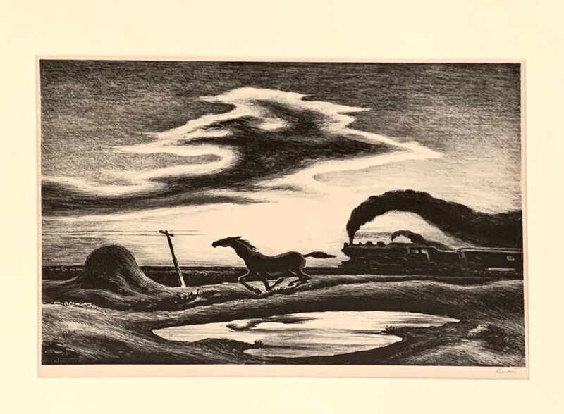 Thomas Hart Benton, ‘The Race (Fath 56)’, 1942, Print, Lithograph on wove paper, Artsy x Rago/Wright