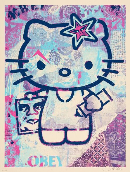 Shepard Fairey, ‘Hello Kitty (Blue)’, 2012