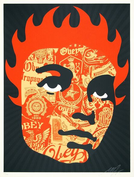 Shepard Fairey, ‘Obey Collage Girl’, 2005