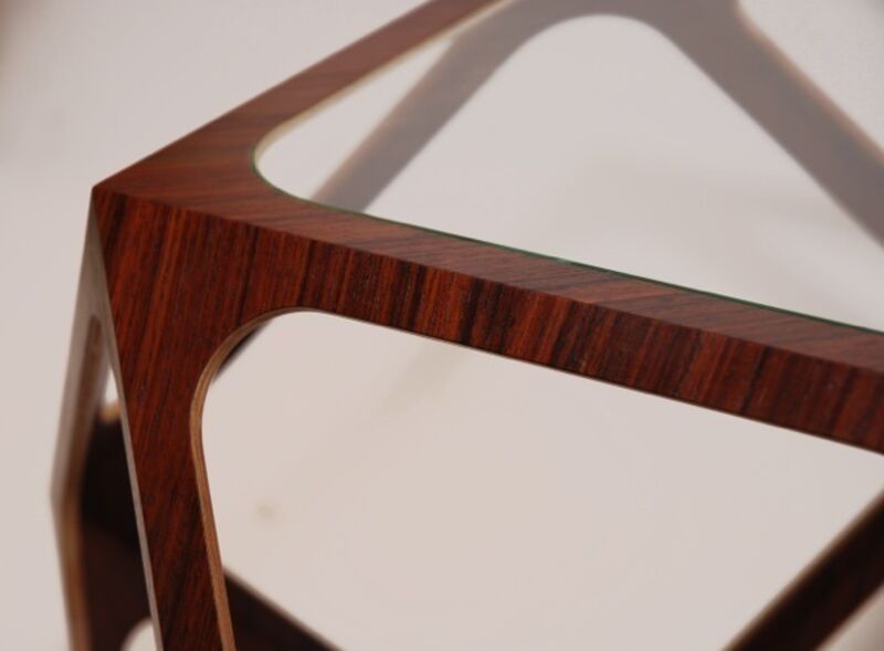 Rasmus Fenhann, ‘Kubo table’, 2007, Design/Decorative Art, Wood, glass, Galerie Maria Wettergren