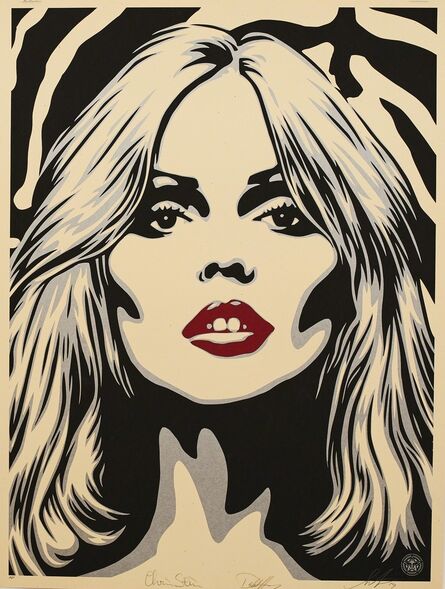 Shepard Fairey, ‘Debbie Harry Zebra Skin’, 2014