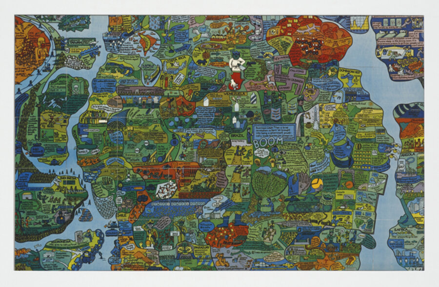 Section of World Map - A Puzzle