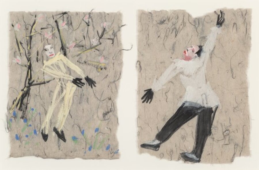 Untitled Diptych (Studies for Petrouchka)