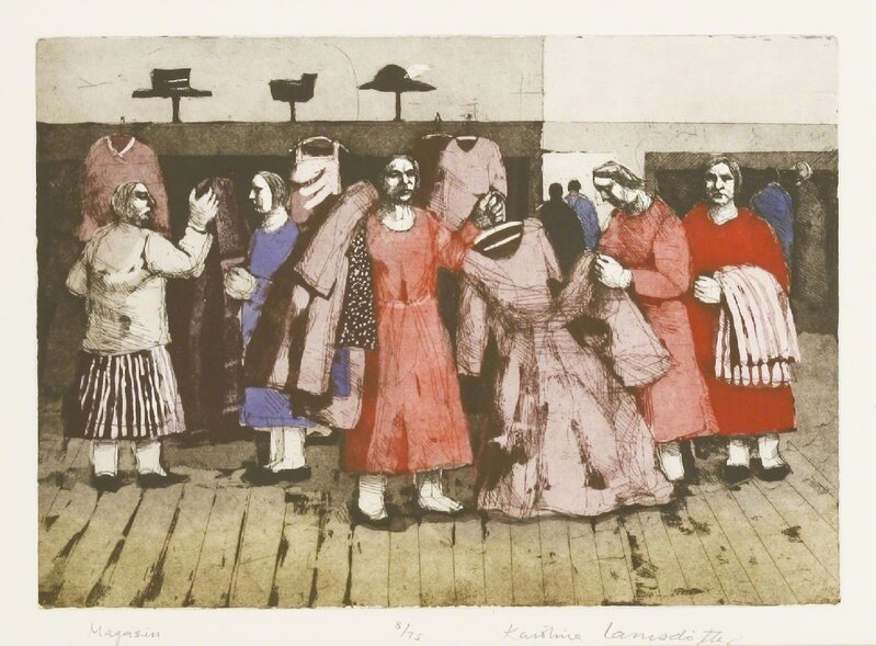 Karolina Larusdottir, ‘MAGASIN (THE DRESS SHOP)’, Print, Coloured etching, Sworders