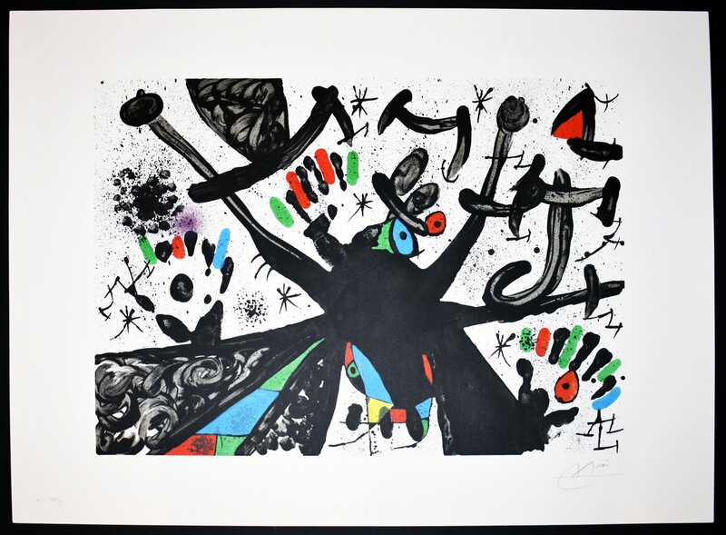 Joan Miró, ‘Homentage a Joan Prats’, 1971, Print, Lithograph, Georgetown Frame Shoppe