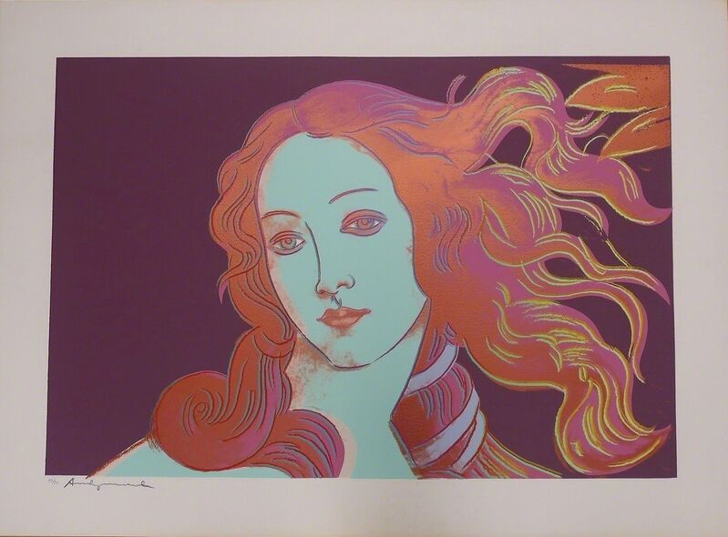 Andy Warhol, ‘Details of Renaissance Paintings (Sandro Botticelli, Birth of Venus 1482) F&S II.317’, 1984, Print, Screenprint in Colors on Arches Aquarelle (Cold Pressed) paper, Fine Art Mia