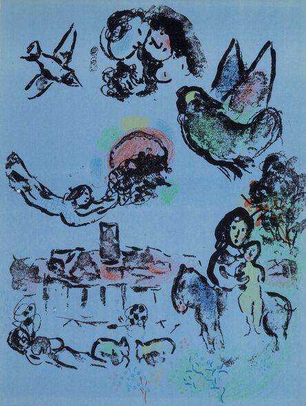 Marc Chagall, ‘Nocturne a Venice, from Chagall Lithographe 1957-1962’, 1963