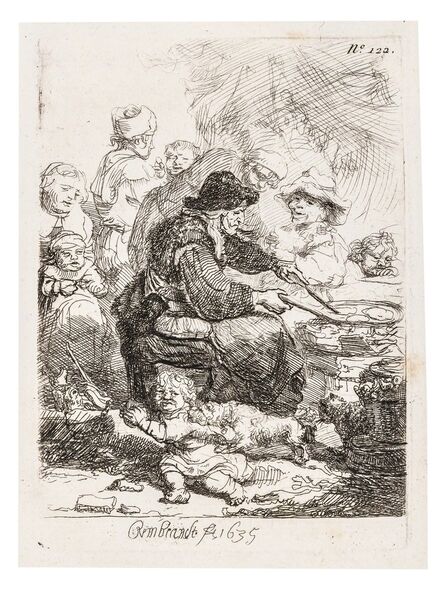 Rembrandt van Rijn, ‘The Pancake Woman’, 1635