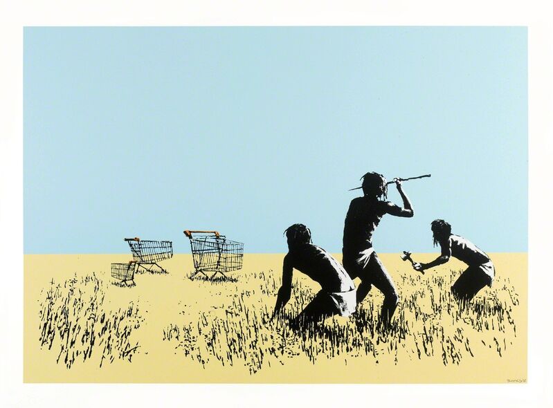 Banksy, ‘Trolleys (Colour) (Signed)’, 2007, Print, Screenprint On Paper, Prescription Art