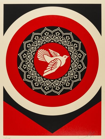 Shepard Fairey, ‘Obey Peace Dove (Red)’, 2011