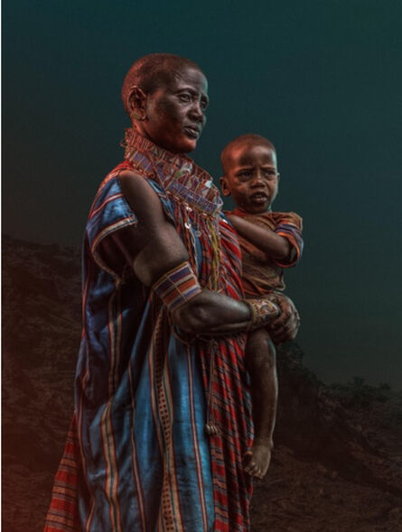 Osborne Macharia, ‘Namanga Woman holding baby’, 2014