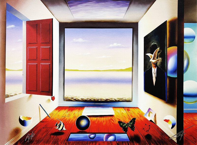 Ferjo, ‘NEW HORIZONS (MARGRITTE)’, ca. 2005, Print, GICLEE ON CANVAS, Gallery Art