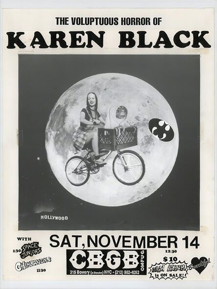 Kembra Pfahler, ‘E.T. Poster to Advertise a Voluptuous Horror of Karen Black Show at CBGB’s’, 1996-printed 2018