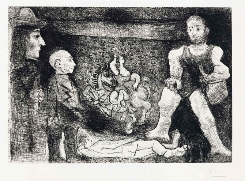 Pablo Picasso, ‘Picasso, son oeuvre, et son public, from La Série 347’, 1968, Print, Etching on Rives paper, Christie's