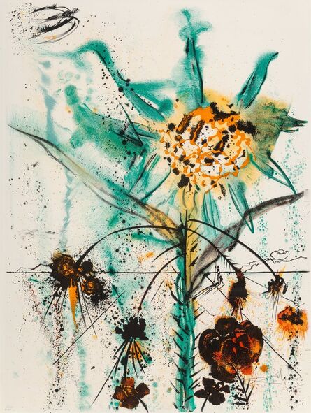 Salvador Dalí, ‘Sun Goddess Flower’, 1972