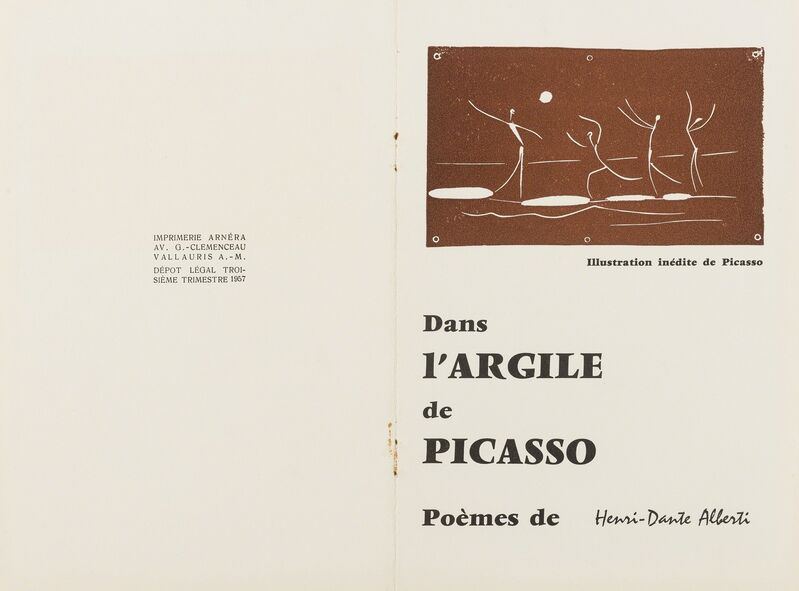 Pablo Picasso, ‘Jeu de ballon sur une plage (Baer 1046, Cramer 89)’, 1957, Print, Linocut printed in brown, Forum Auctions