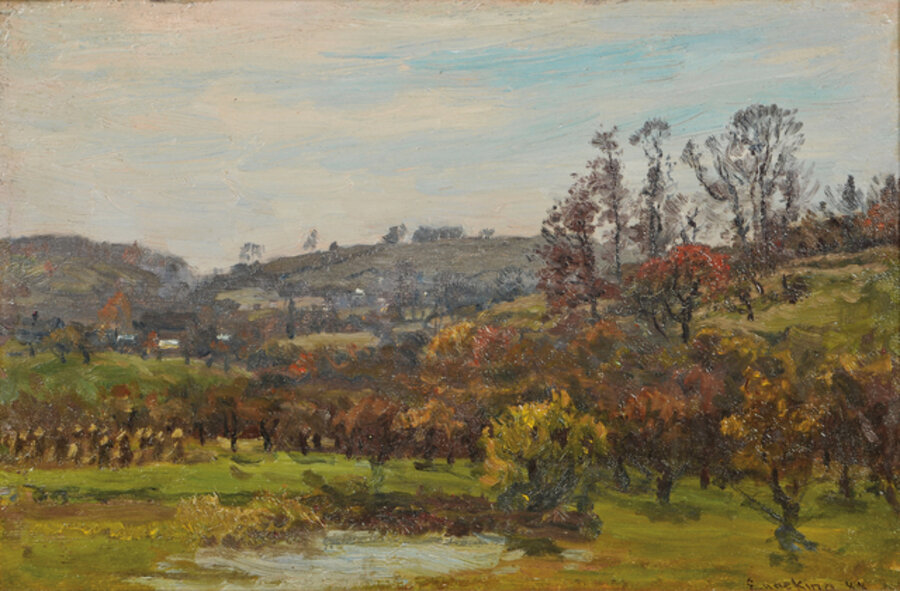 Hillside Landscape and Farm