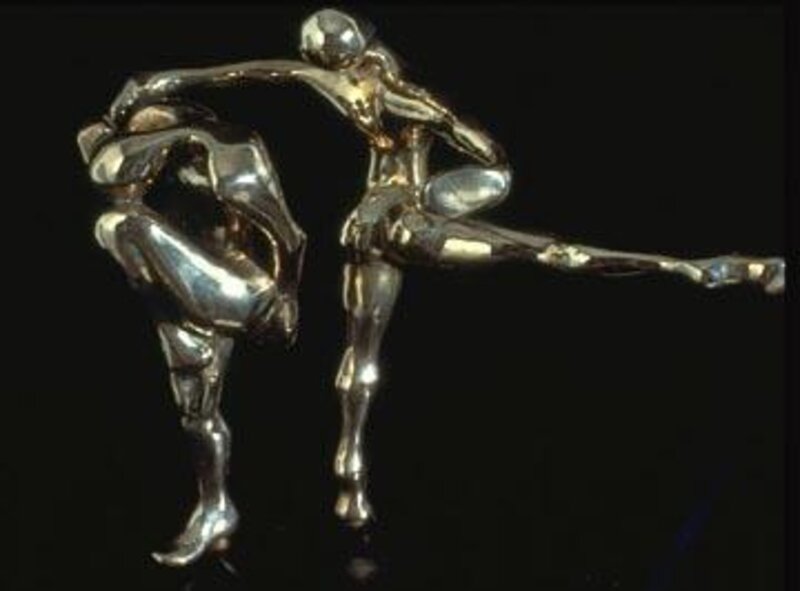 Carol Newmyer, ‘Joy and Sorrow’, 2010s, Sculpture, High polish cast bronze on marble, Zenith Gallery