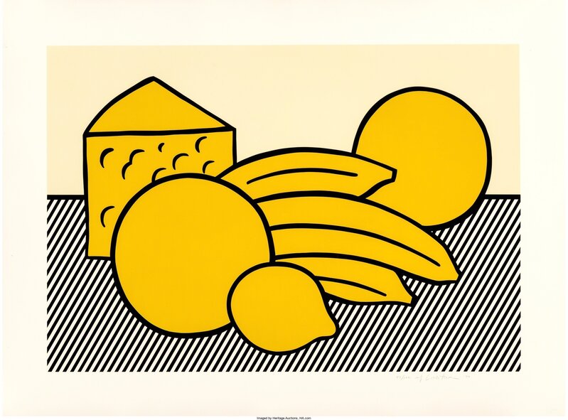 Roy Lichtenstein, ‘Yellow Still Life, from the Six Still Lifes portfolio’, 1974, Print, Screenprint in colors on Rives BFK paper, Heritage Auctions