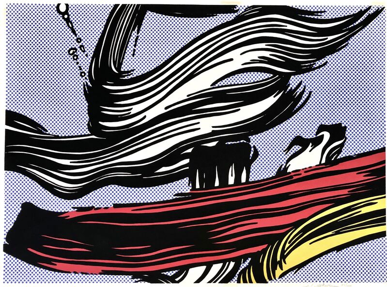 Roy Lichtenstein, ‘Brushstrokes’, 1967, Print, Screenprint in colors, on off-white wove paper, Artsy x Rago/Wright