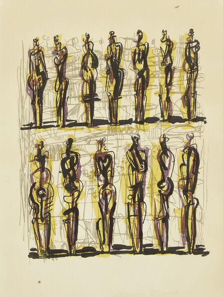 Henry Moore, ‘Thirteen Standing Figures [Cramer 41]’, 1958