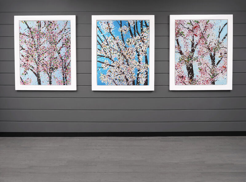 Damien Hirst, ‘The Virtues 'Control', Limited Edition 'Cherry Blossom' Landscape’, 2021, Print, Laminated Giclée Print on Aluminum Panel, Arton Contemporary