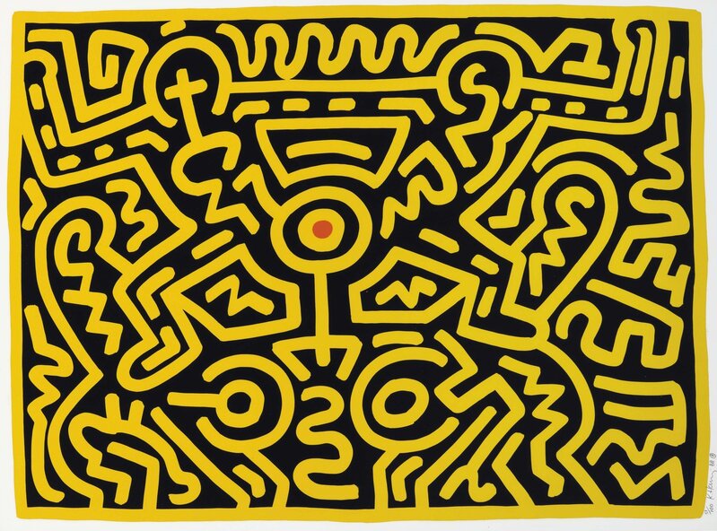 Keith Haring, ‘Growing: one plate’, 1988, Print, Screenprint in colors on wove paper, Christie's
