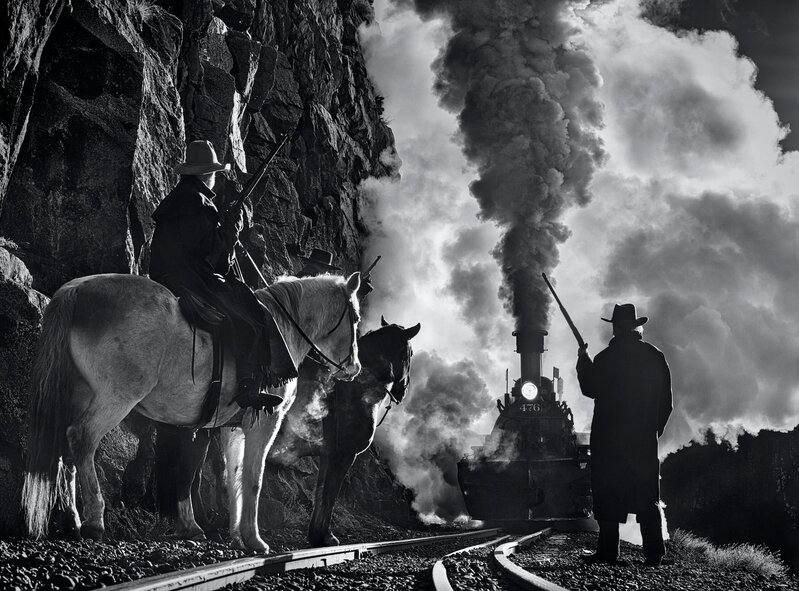 David Yarrow, ‘The Iron Horse 2’, 2021, Photography, Museum Glass, Passe-Partout & Black wooden frame, Leonhard's Gallery
