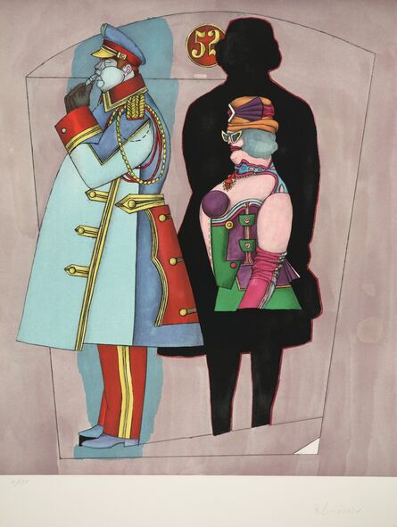 Richard Lindner, ‘Fifth Ave. from Fun City’, 1971