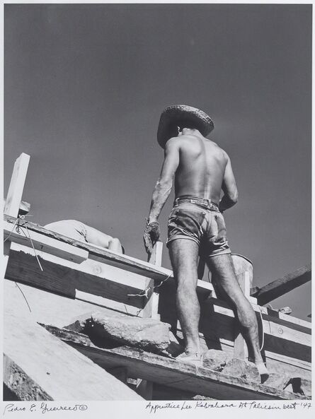 Pedro E. Guerrero, ‘Apprentice Lee Kawahara, Taliesin West, Scottsdale, AZ’, 1947