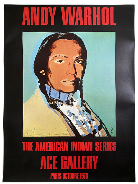 Andy Warhol, ‘American Indian (Black) SIGNED and DATED’, 1976