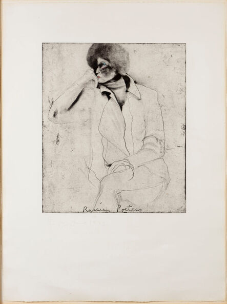 Jim Dine, ‘Russian Poetess, from Eight Sheets from an Undefined Novel’, 1976