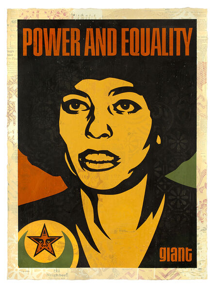 Shepard Fairey, ‘Angela Power and Equality’, 2019