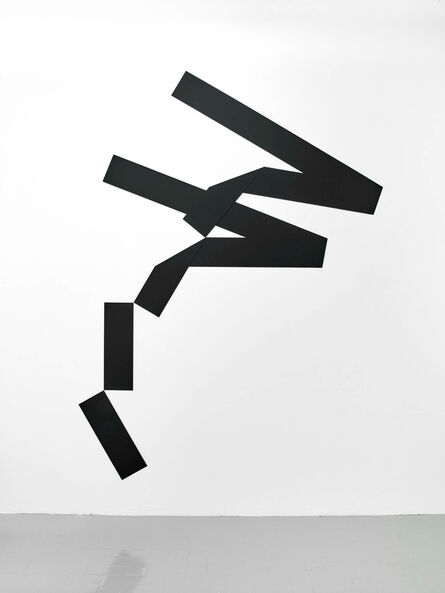 Mehdi Moutashar, ‘quatre plis à 20° et 120° et deux angles à 60°’, 2014