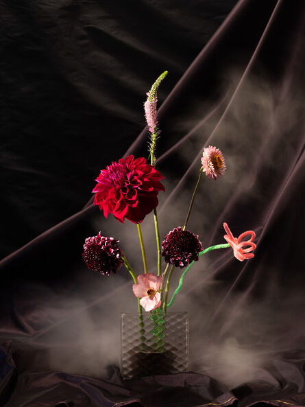 Frances F. Denny, ‘Make of your heart a burning fire (Dahlia, Mournful Widow, Spiked Speedwell, Strawflower, Ranunculus)’, 2023