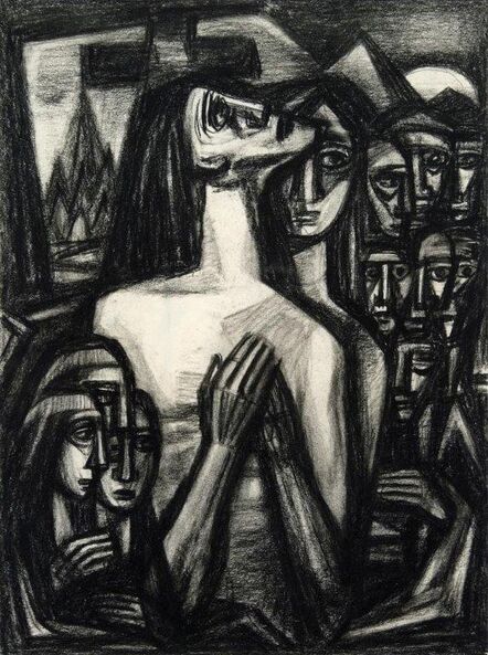 Emil Bisttram, ‘Praying Woman’, 1940s