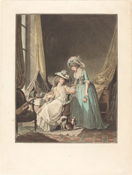 Jean-François Janinet after Nicolas Lavreince, ‘L'aveu difficile (The Difficult Confession)’, 1787