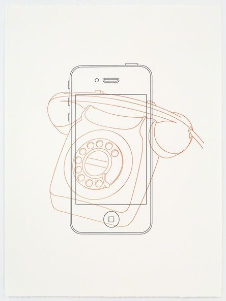 Michael Craig-Martin, ‘Telephone /  iPhone’, 2017