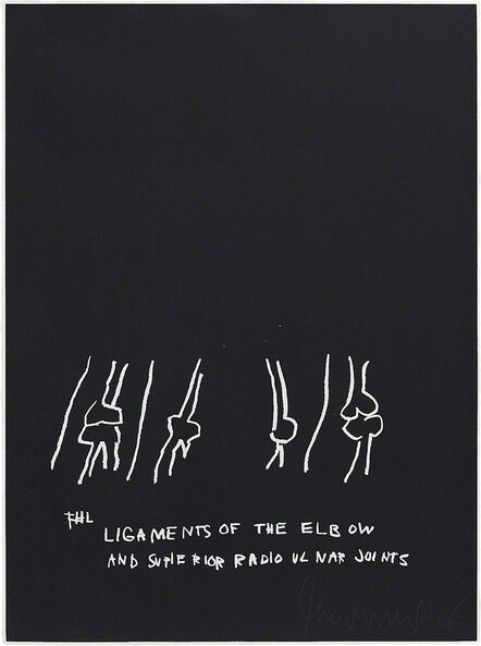 Jean-Michel Basquiat, ‘Ligaments of the Elbow, from Anatomy’, 1982
