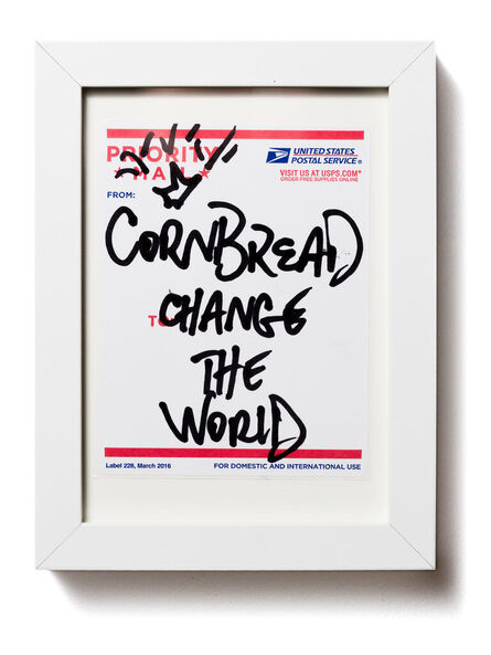 Cornbread, ‘Postal Label Series: Cornbread Change the World’, 2024