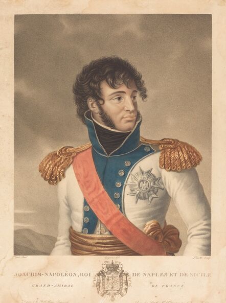 Louis Charles Ruotte after Albert Jakob Frans Gregorius after Antoine-Jean Gros, ‘Joachim Murat (Joachim-Napoleon, Roi de Naples et de Sicile, Grand-Admiral de France)’