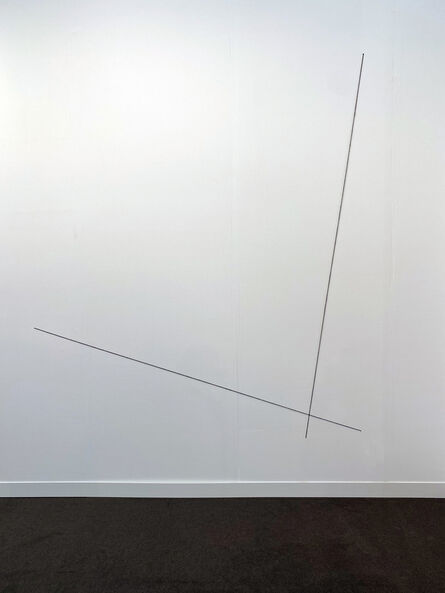 Fred Sandback, ‘Untitled (Sculptural Study,Two-part Diagonal Wall Construction)’, 2002-2004